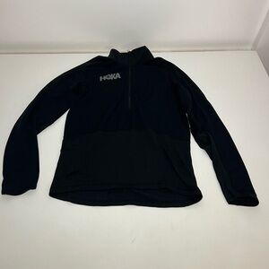 HOKA Black long-sleeved fleece